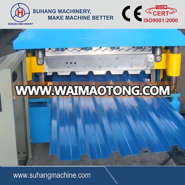 Euro Standard Steel Tile Roof Making Machine with PLC Panasonic