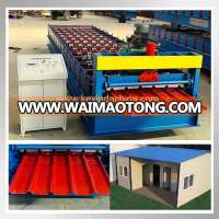 10% discount trapzoidal metal roof tile making roll forming machine price