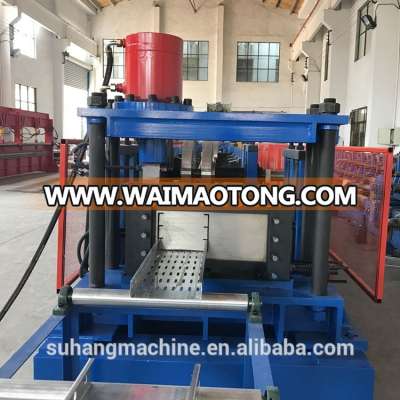 More Profiles Cable Tray Making Machine With Press Punching