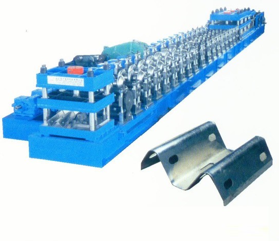 Steel Guardrail Road Barrier Sheet Metal Rolling Machine